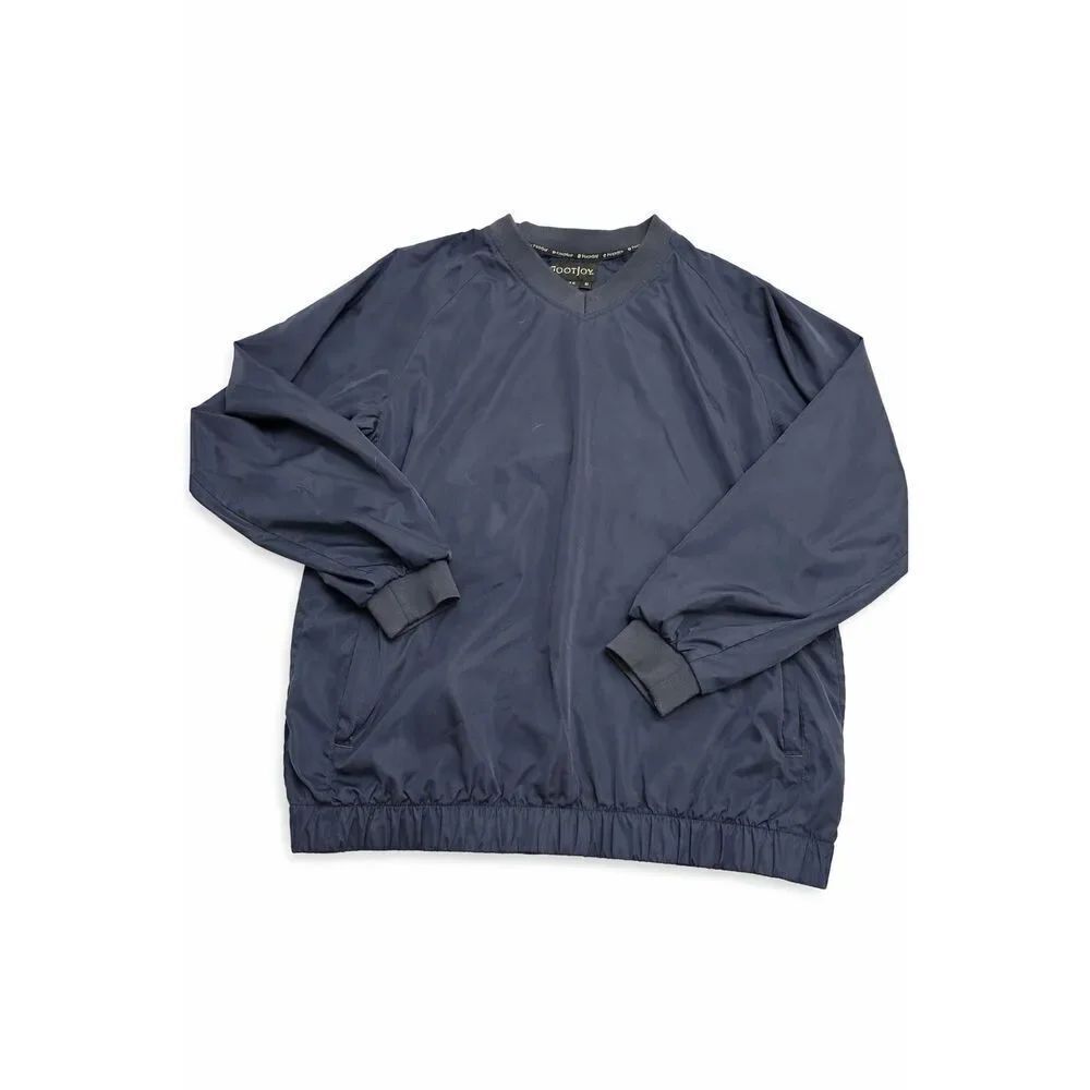 FootJoy Navy Blue Golf Pullover Windbreaker Size Medium